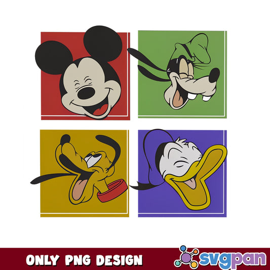 Mickey And Friends PNG, Goofy Donald Pluto Disney PNG, Disney Characters PNG