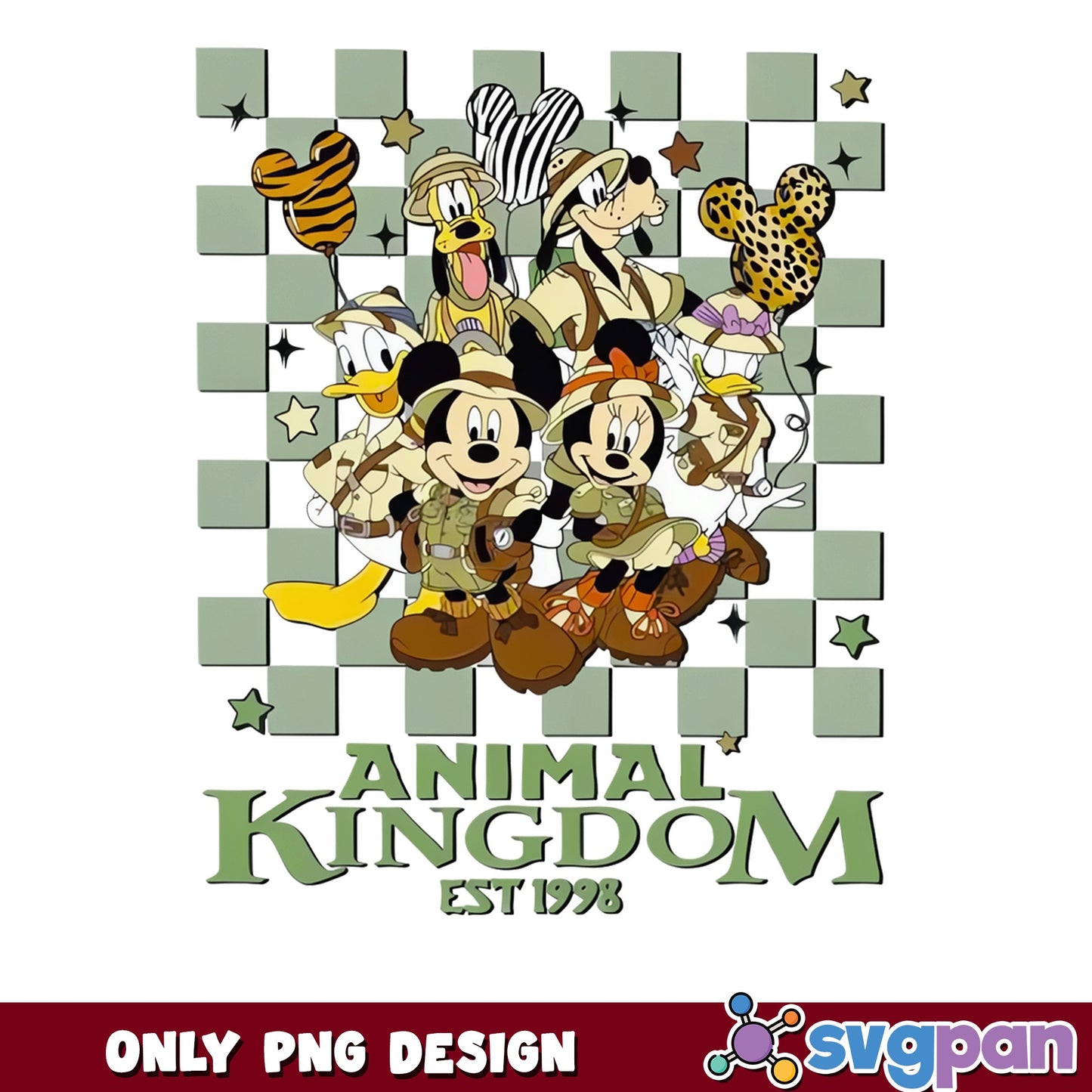 Mickey Animal Kingdom PNG, Disney Safari PNG, Magic Kingdom PNG