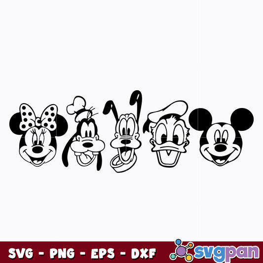 Walt Disney Mickey Mouse And Friends  svg