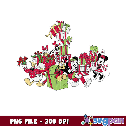 Mickey & Friends Christmas Gifts png, chistmas stories png, christmas movies png