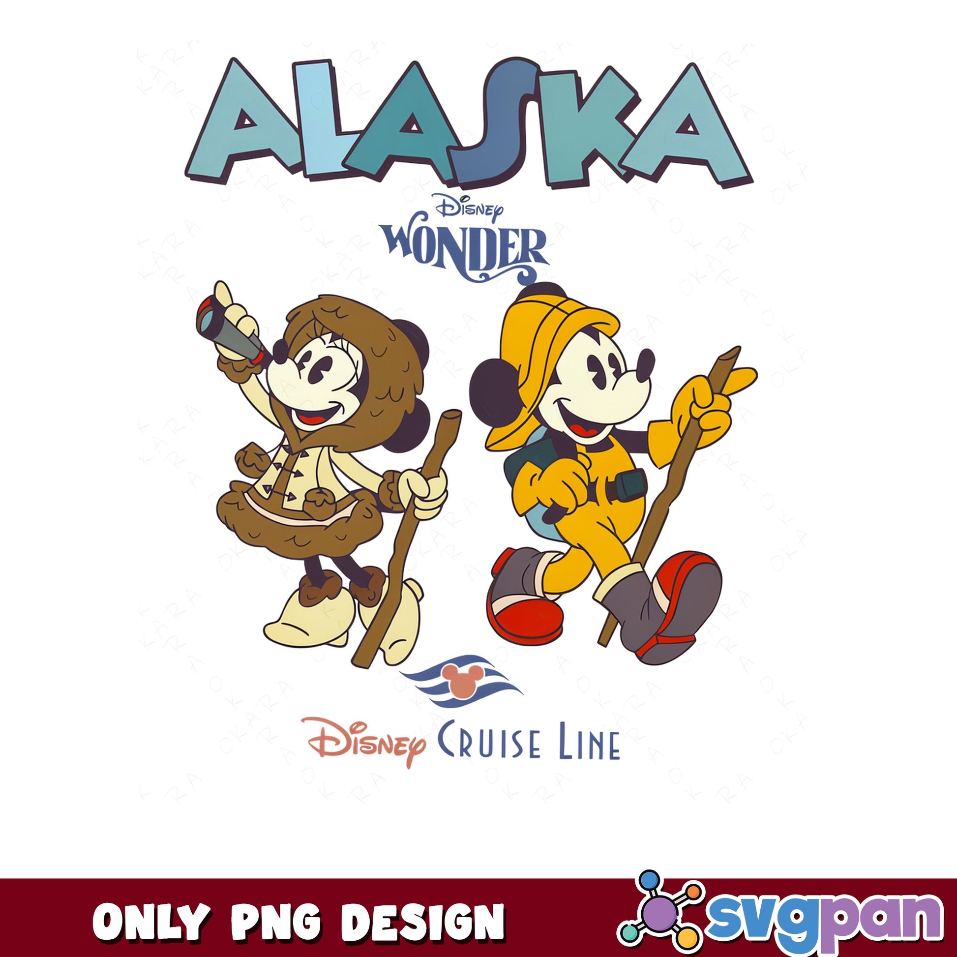 Mickey Minnie Alaska Disney Cruise Line, Disney Wonder PNG, Disney PNG
