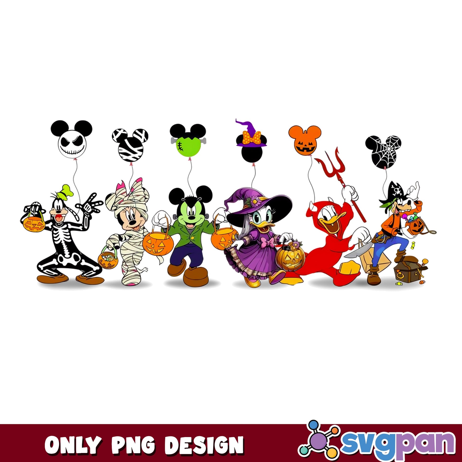 Mickey Minnie Donald Duck Daisy Halloween Costumes PNG, Goofy, PNG