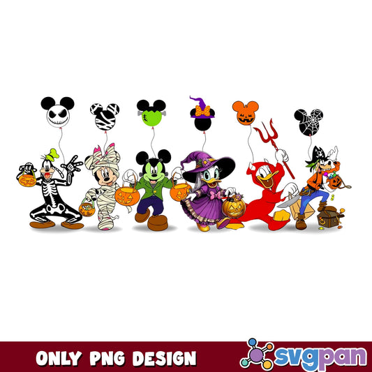 Mickey Minnie Donald Duck Daisy Halloween Costumes PNG, Goofy, PNG
