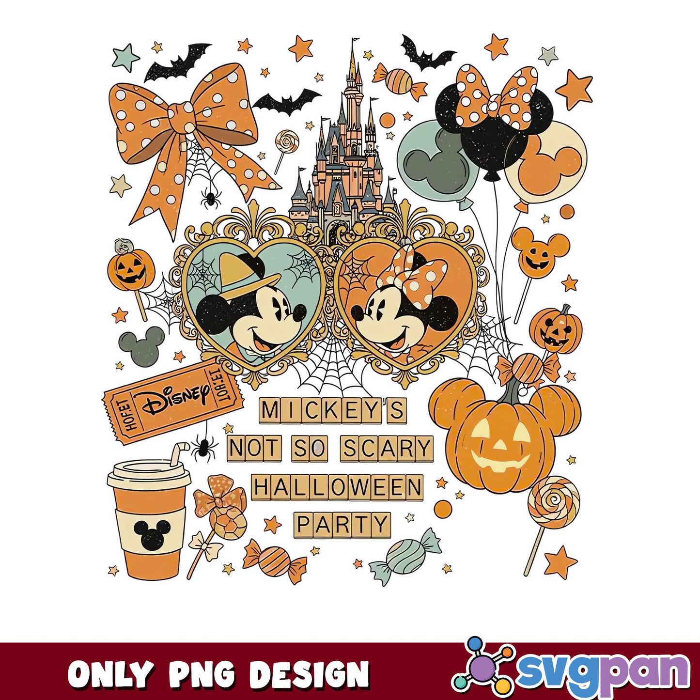 Mickey Minnie Not So Scary Halloween Party 2026 PNG, Disney, PNG