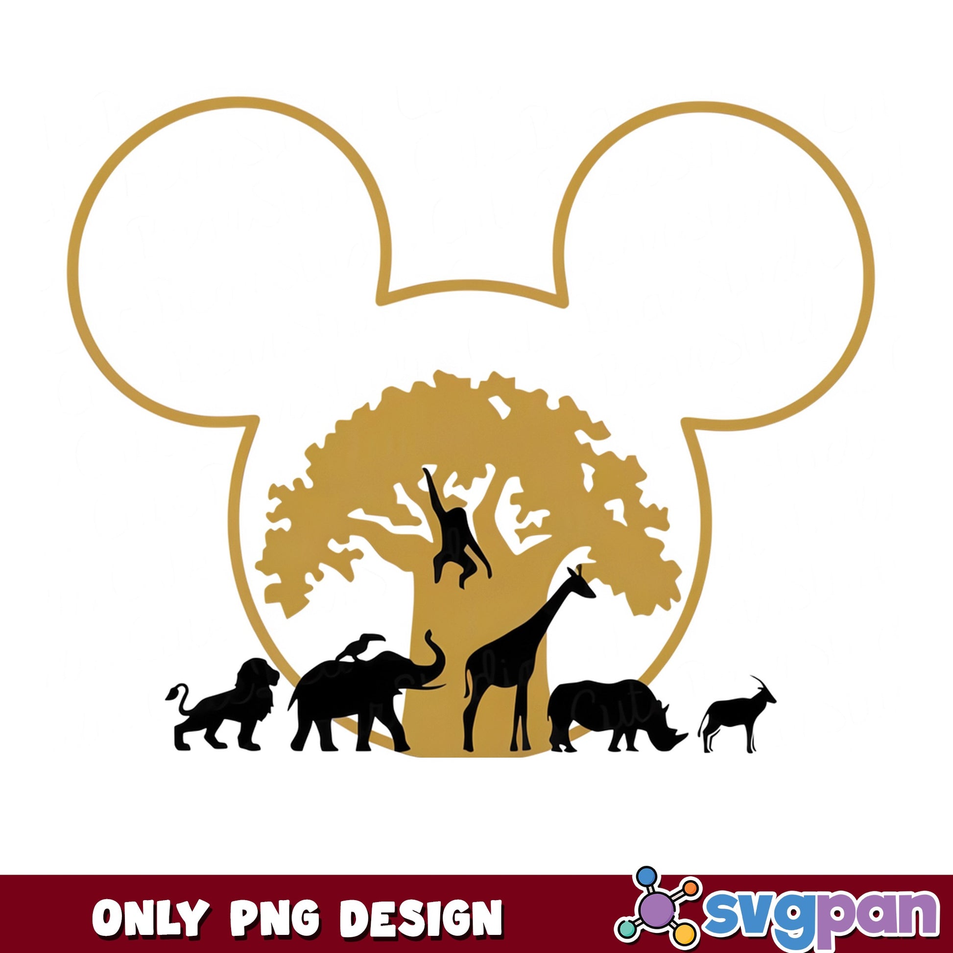 Mickey Mouse Animal Kingdom Safari SVG, Disney SVG, Safari PNG