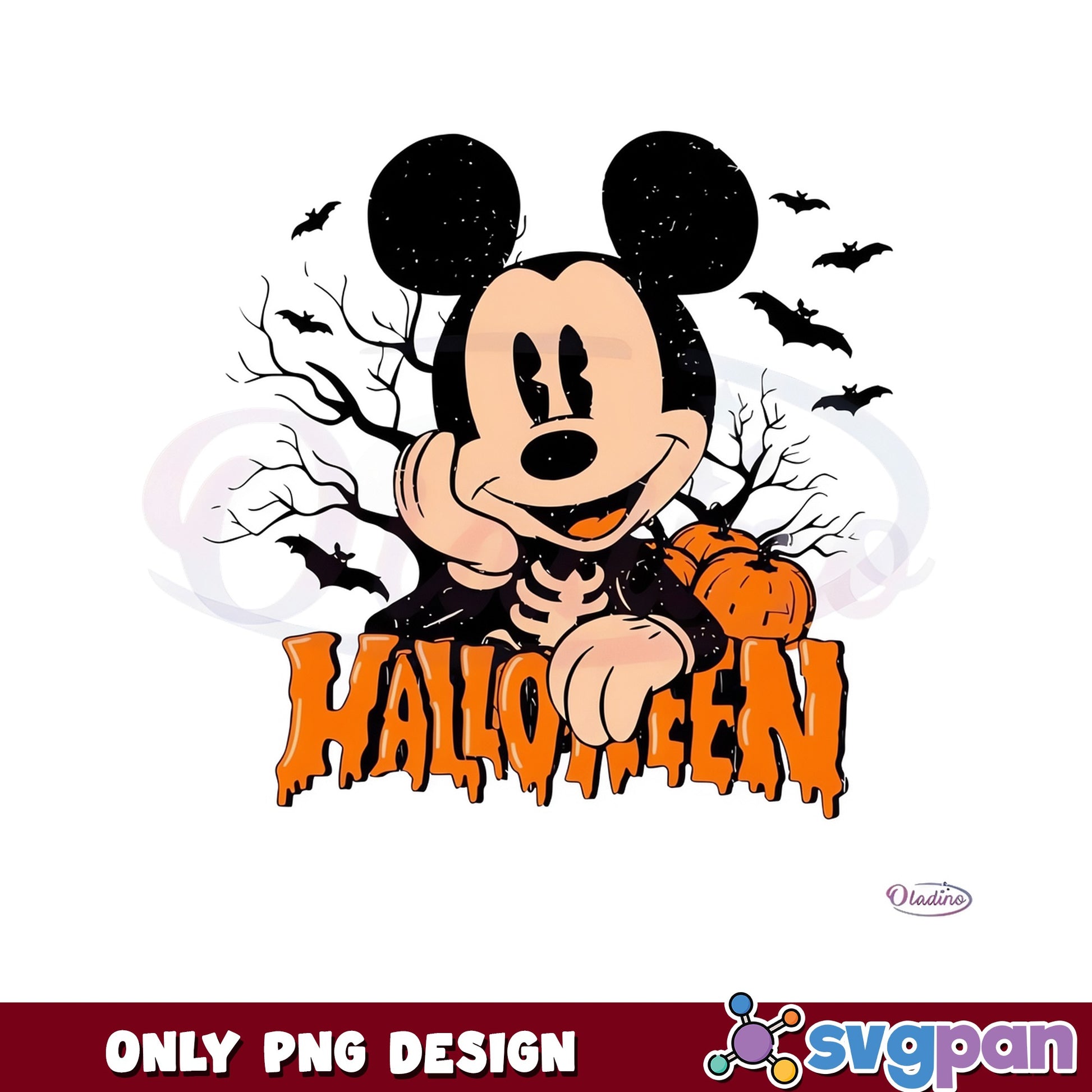 Mickey Mouse Halloween PNG, Disney Halloween PNG, Spooky Mickey PNG