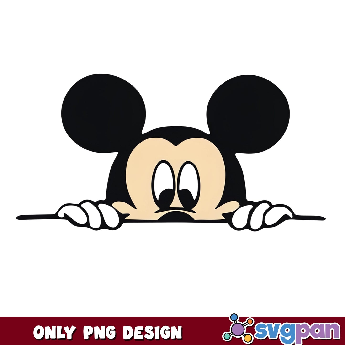 Mickey Mouse Peeking PNG, Disney Peekaboo Mickey, Mouse PNG
