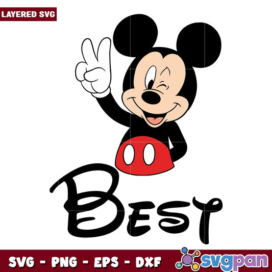 Mickey Mouse best  svg, Disney characters svg, Digital Download 