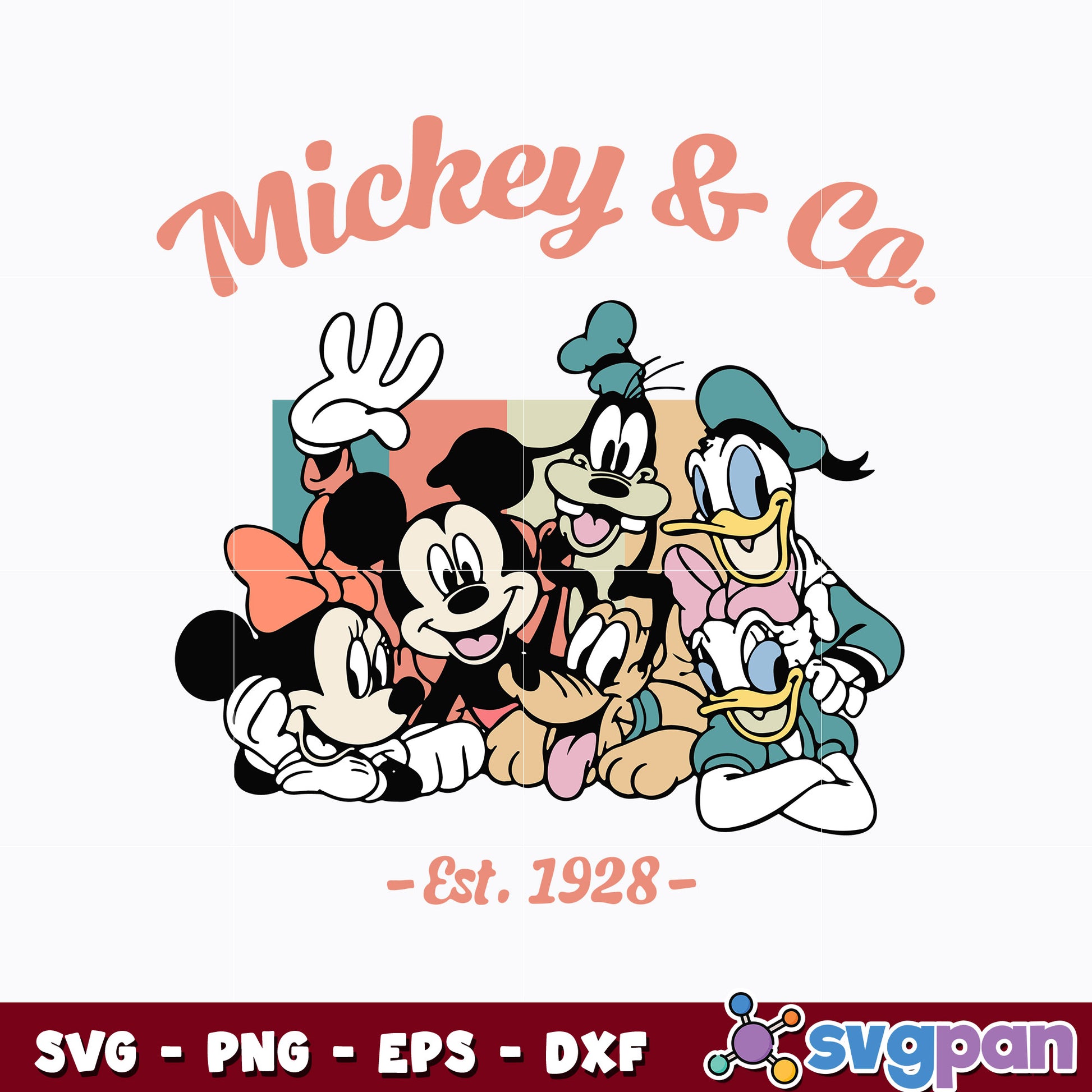 Vintage Mickey And Co est 1928 svg