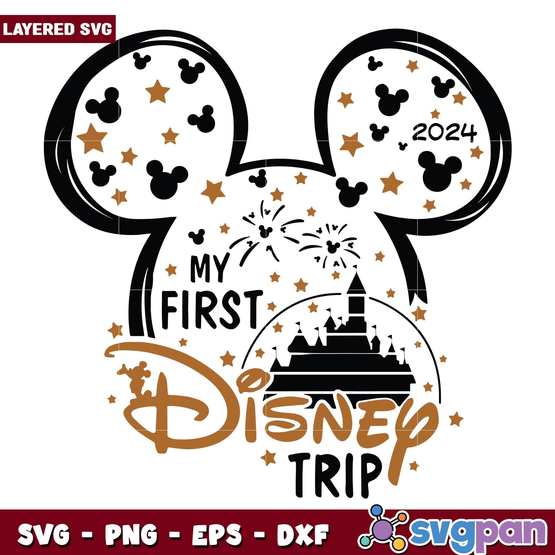 Mickey disney 2024 trip svg, Disney characters svg, Digital Download