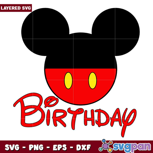 Mickey mouse disney birthday svg, Disney characters svg, Digital Download