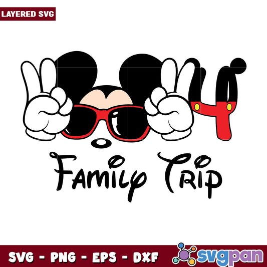 Mickey mouse family trip 2024 svg, Disney characters svg, Digital Download