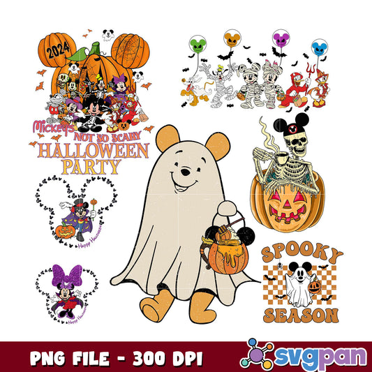 Mickey's Halloween Party PNG Bundle for 2024 Fun