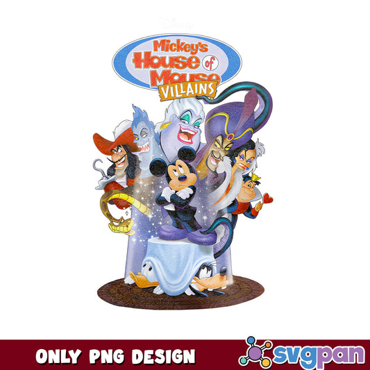 Mickey's House Of Mouse Villains Hades Ursula PNG, Disney, PNG