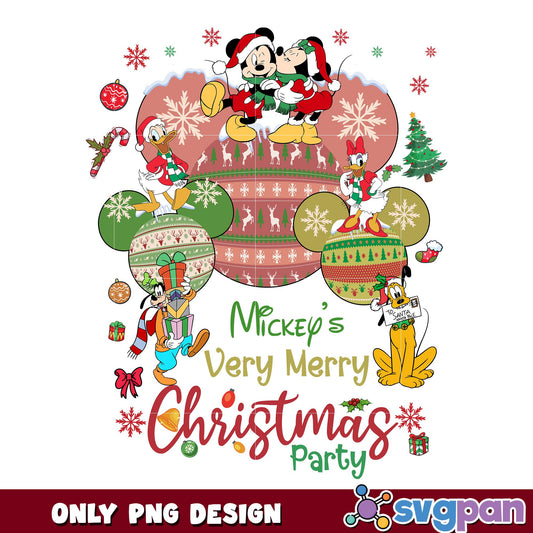 Mickey's very merry christmas party png