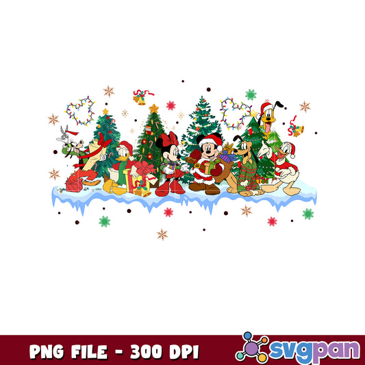 Mickey aand friend png, chistmas stories png, christmas movies png