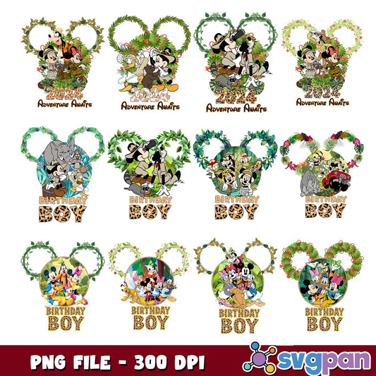 Mickey adventure awaits png bundle