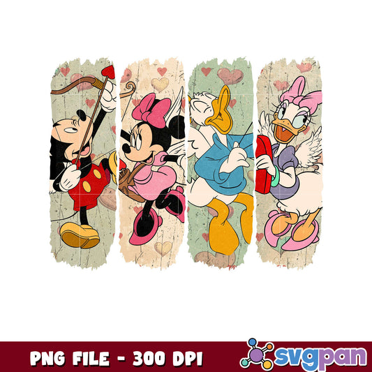 Mickey and Friends Vintage PNG Art File, High Quality Design