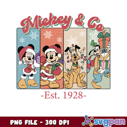 Mickey and co design png, chistmas stories png, christmas movies png