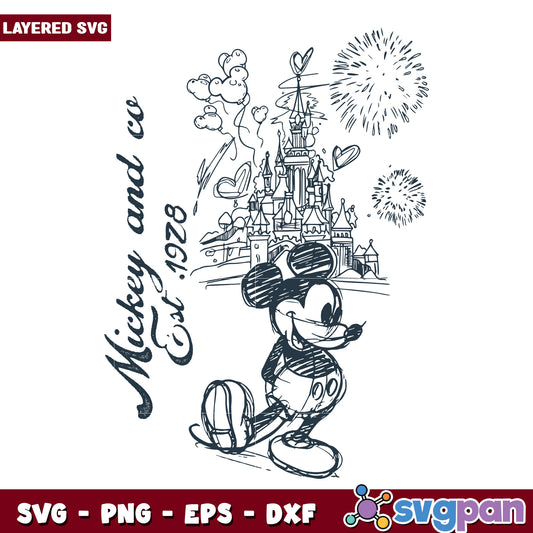 Mickey and co disneyland svg, disney mickey svg, disneyland svg
