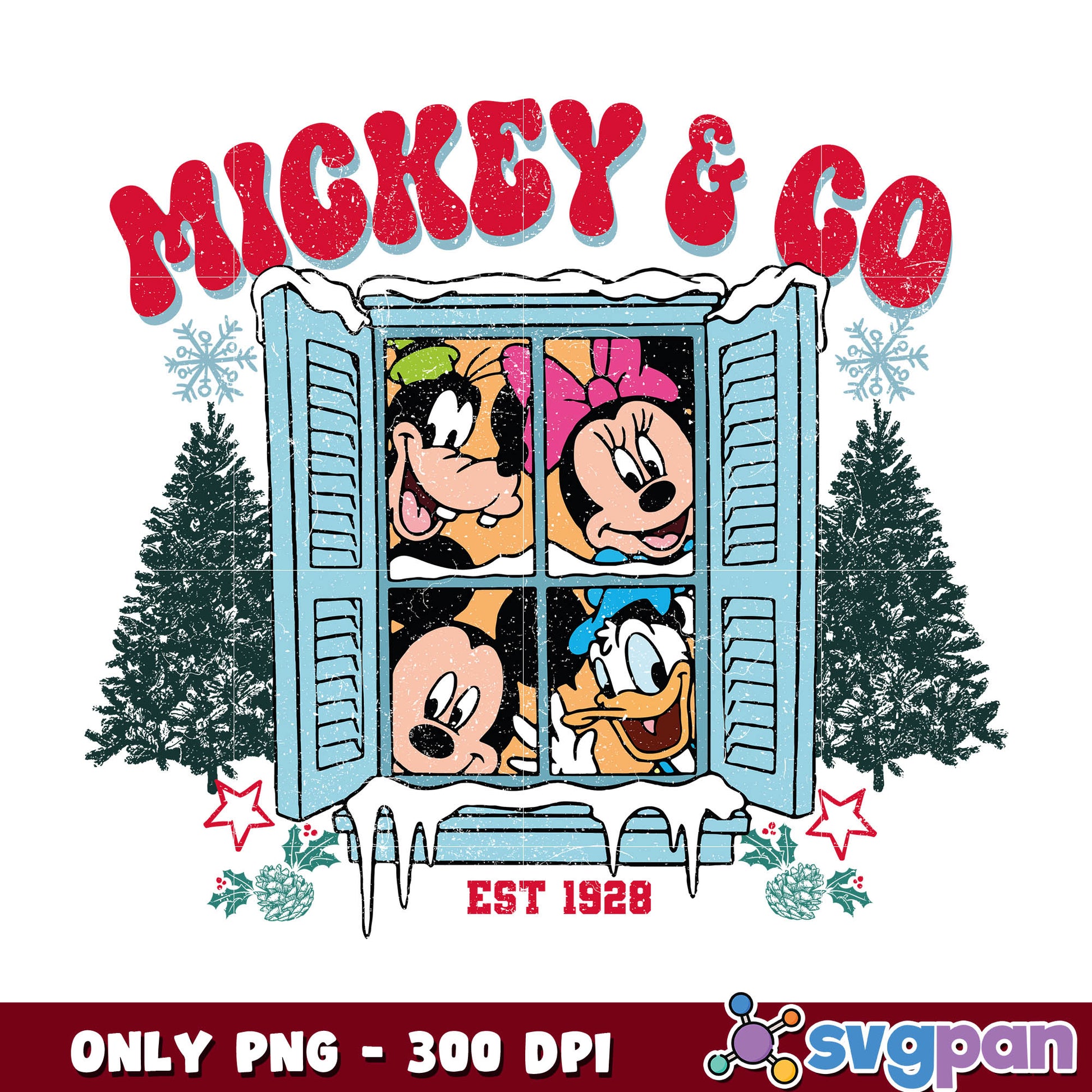 Mickey and co est 1928 png