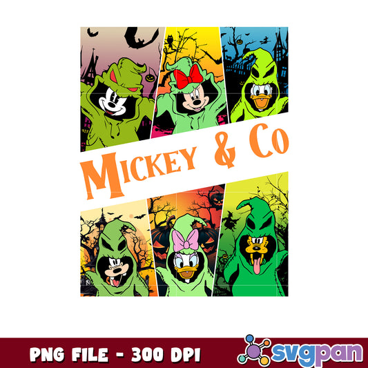 Mickey and co oogie png, halloween oogie boogie png, halloween toys png