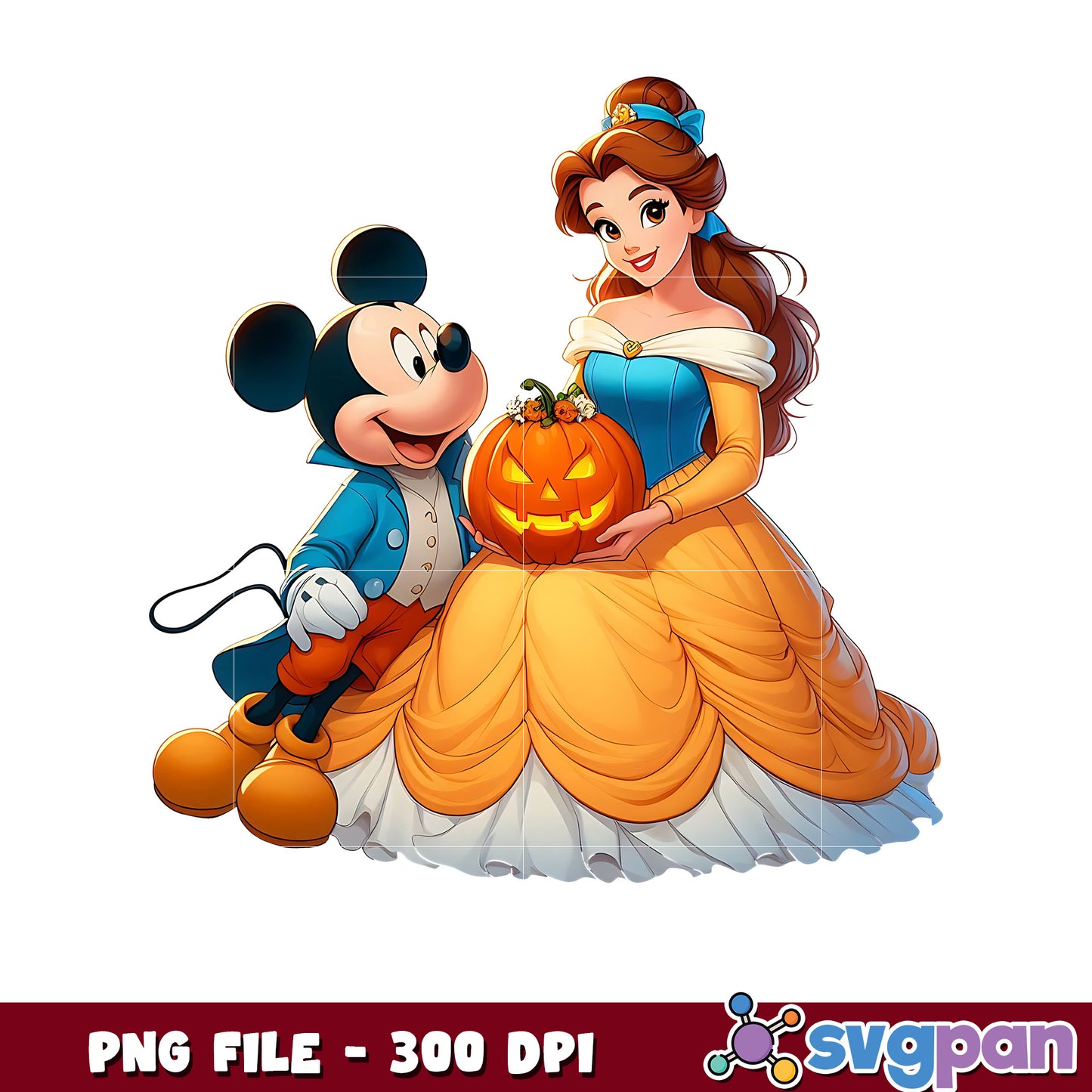 Mickey andd belle png, disney princess png, disneyland halloween png