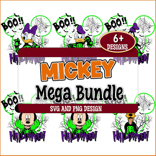 Mickey and friends halloween svg bundle