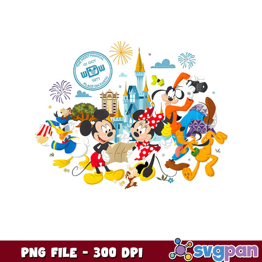 Mickey and friends png, disney characters png, disney cartoon png