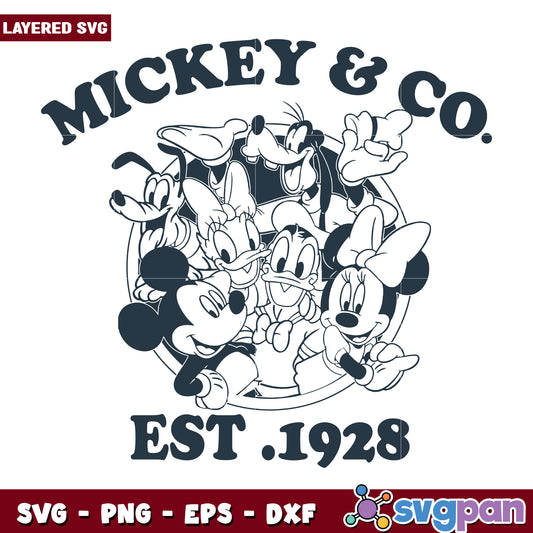 Mickey and his friends svg, disney mickey svg, disneyland svg