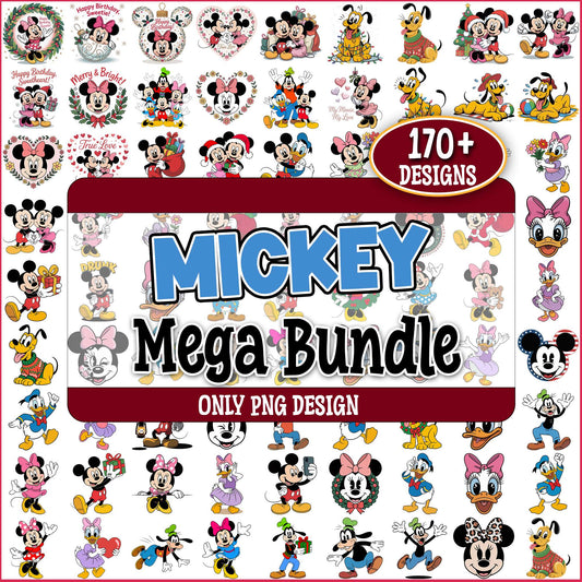 Mickey and hommie png bundle