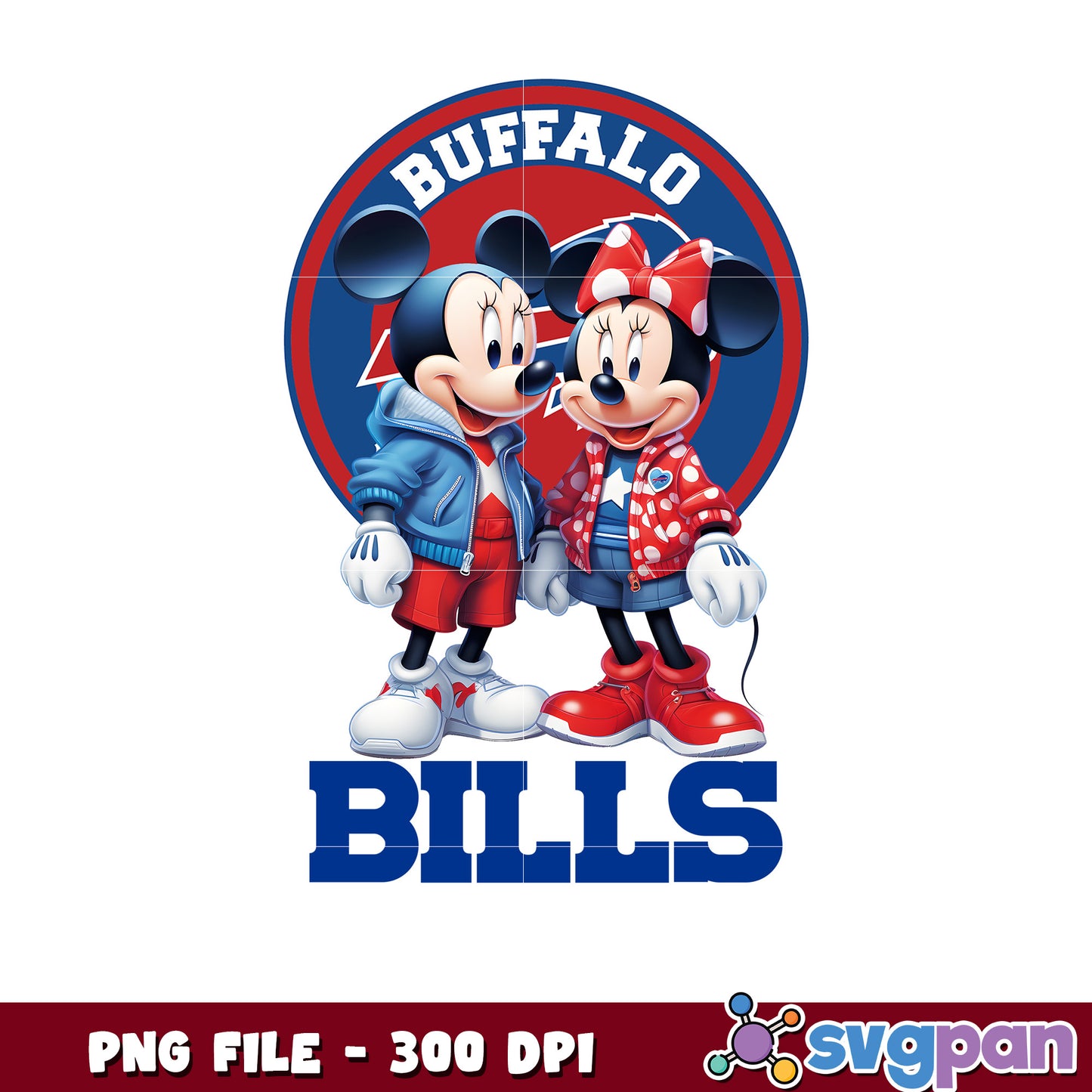 Mickey and minnie buffalo bills png, disney mickey mouse png, nfl teams logo png