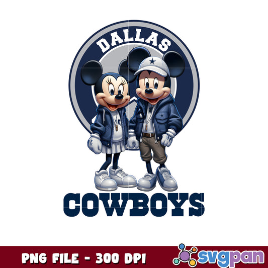 Mickey and minnie dallas cowboys png, disney mickey mouse png, nfl teams logo png