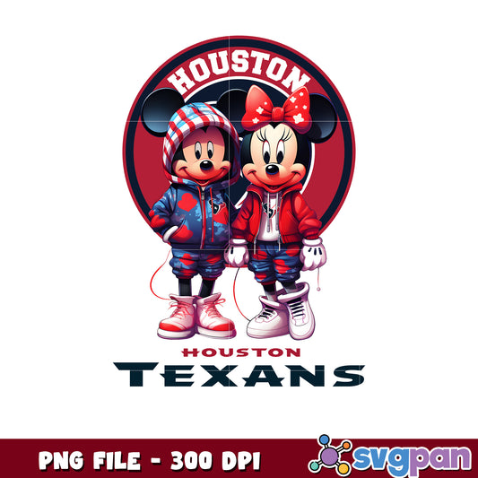 Mickey and minnie houston texans png, disney mickey mouse png, nfl teams logo png