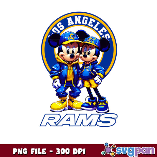 Mickey and minnie los angeles rams png, disney mickey mouse png, nfl teams logo png