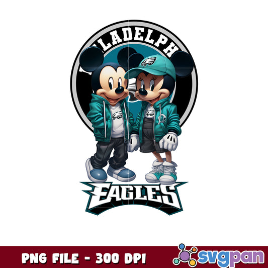 Mickey and minnie philadelphia eagles png, disney mickey mouse png, nfl teams logo png