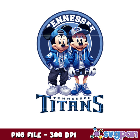 Mickey and minnie tennessee titans png, disney mickey mouse png, nfl teams logo png