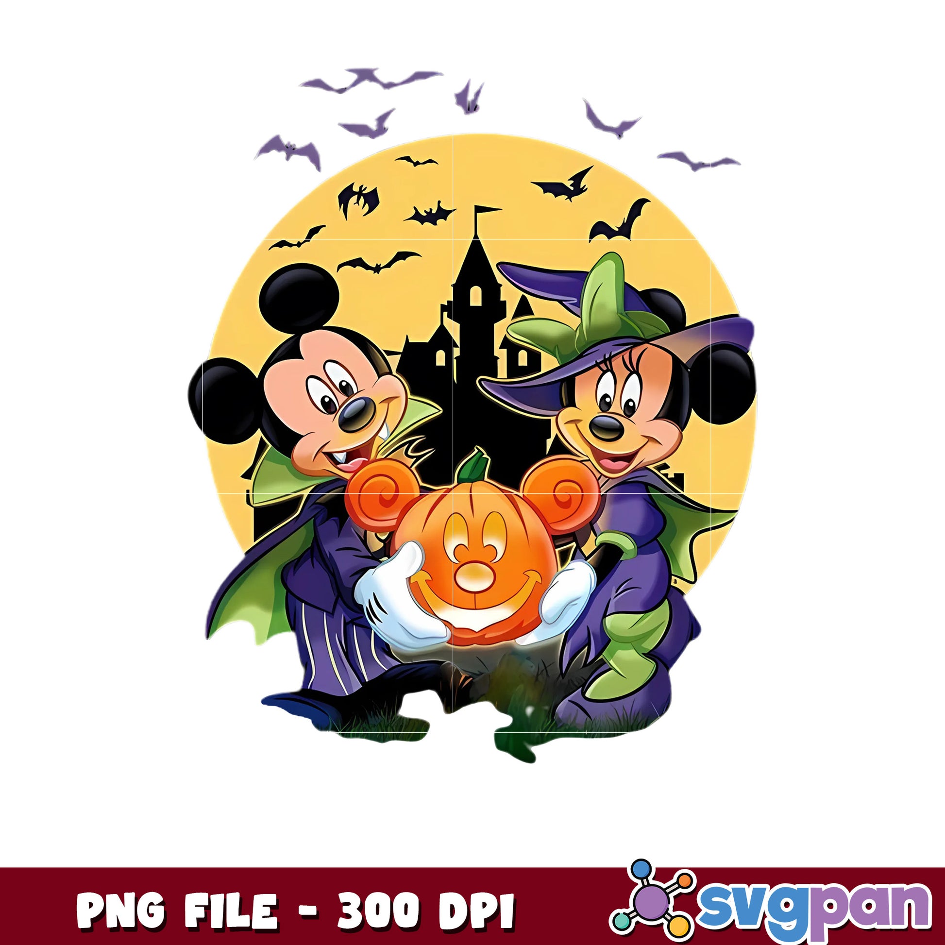 Mickey and minnie witch png, disney halloween png, halloween time png