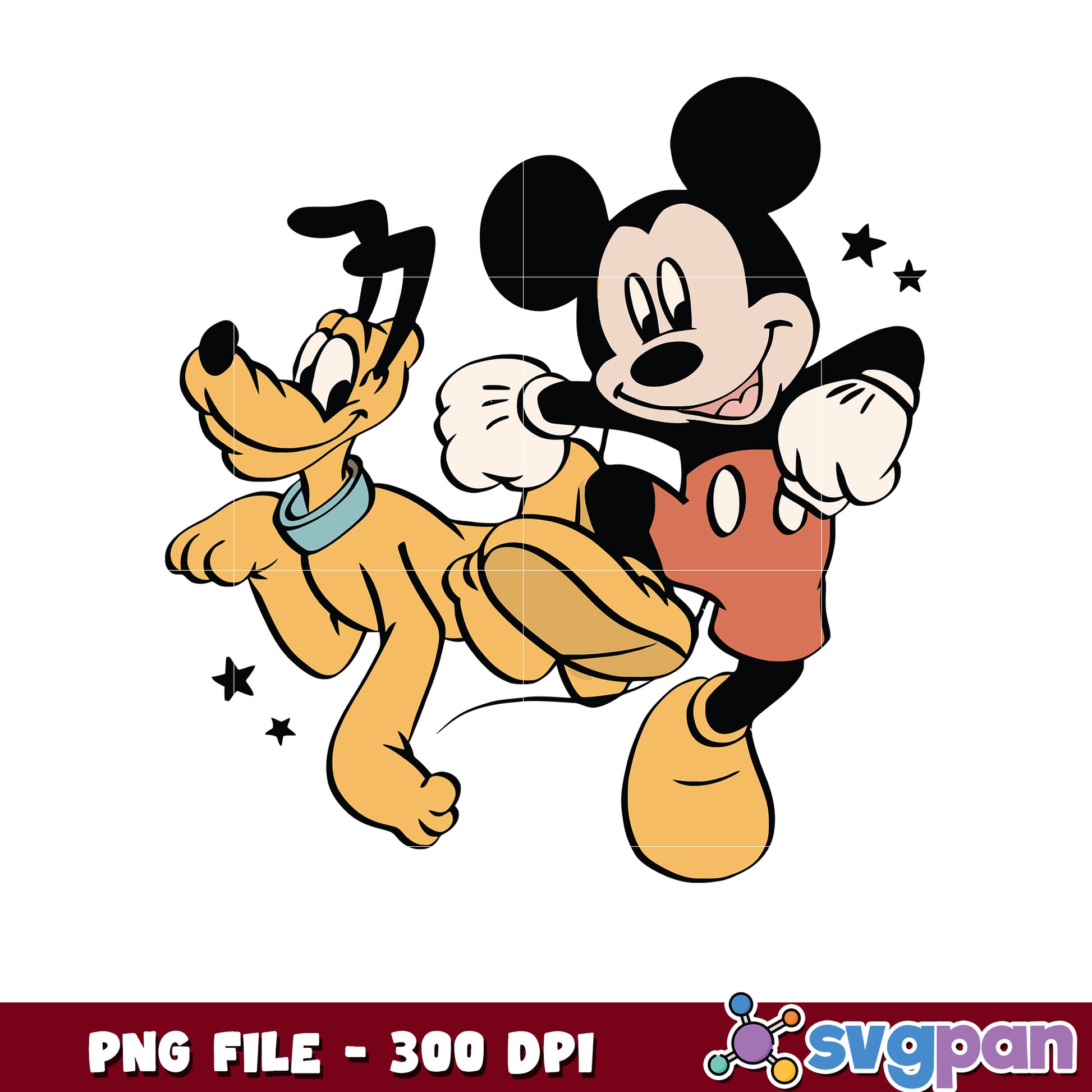 Mickey and pluto png, disney friends png, classic duo png, cartoon best buddies design png