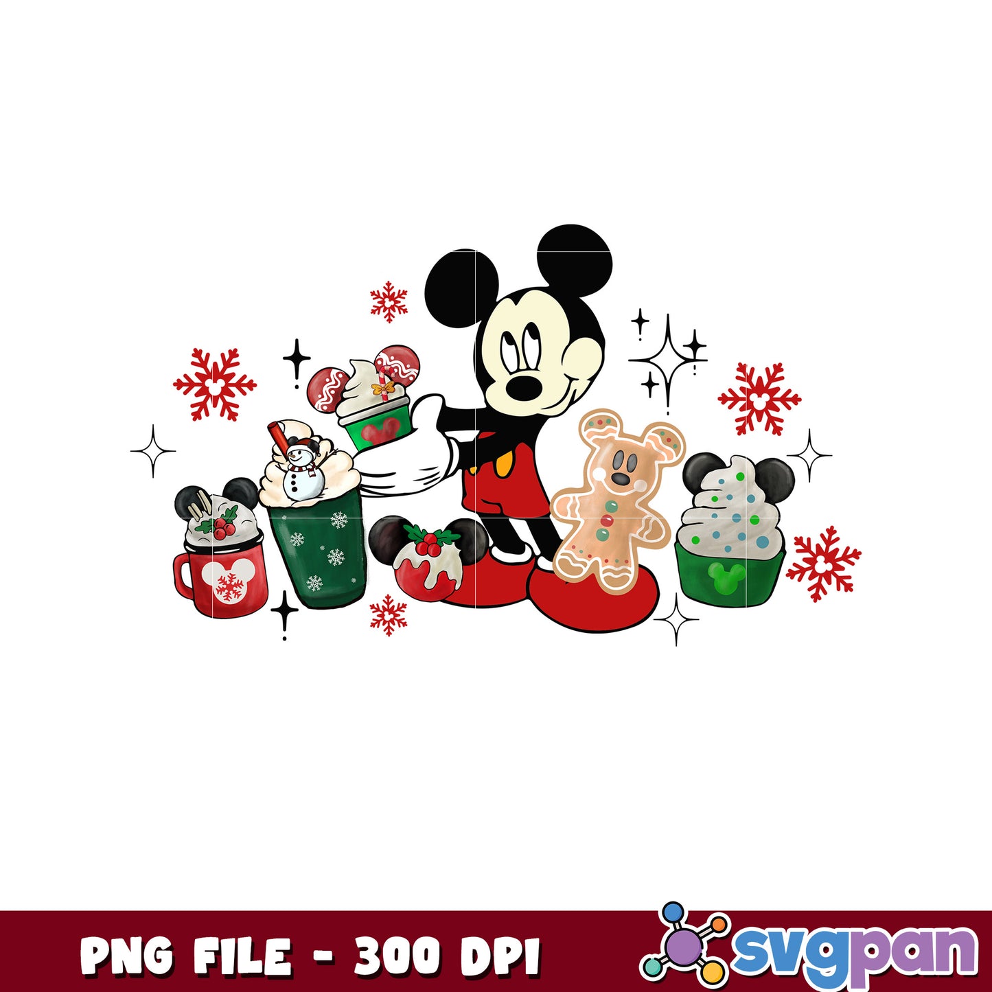 Mickey and snacks png, chistmas stories png, christmas movies png