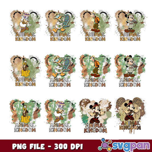 Mickey animal kingdom png bundle