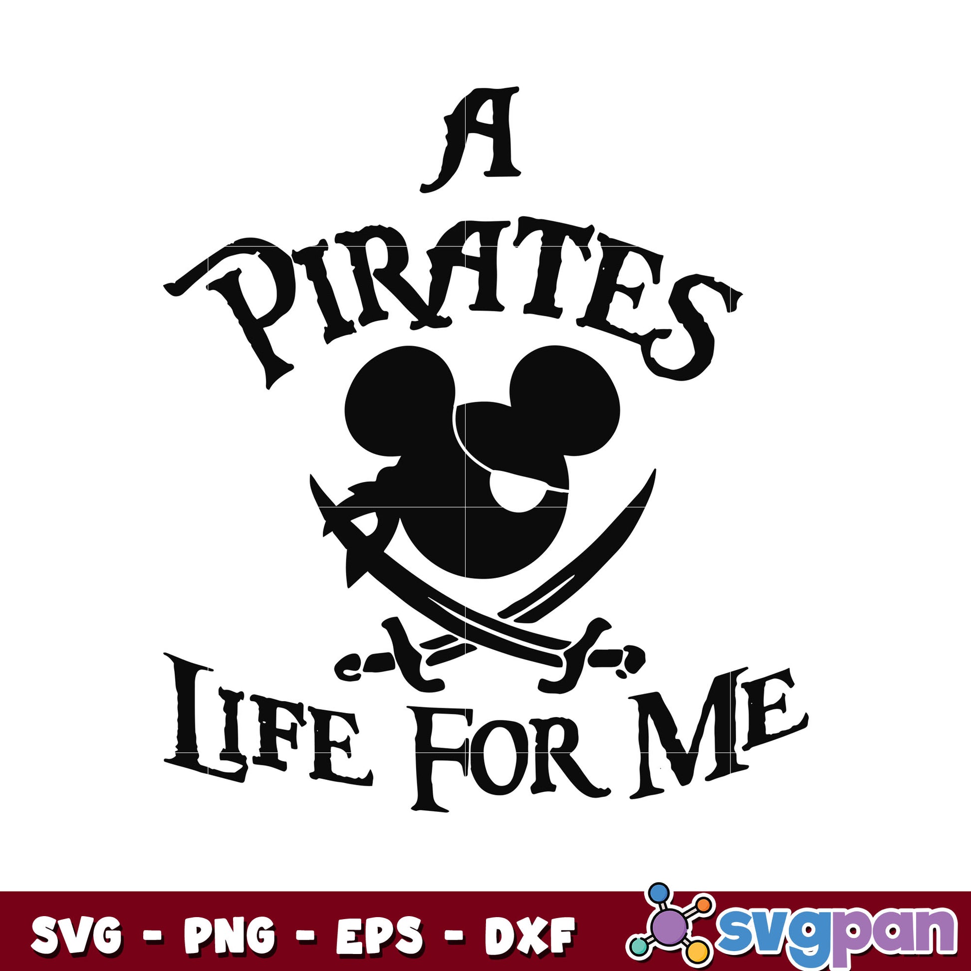 Mickey a pirates life for me svg, disney cruise svg, mickey head svg