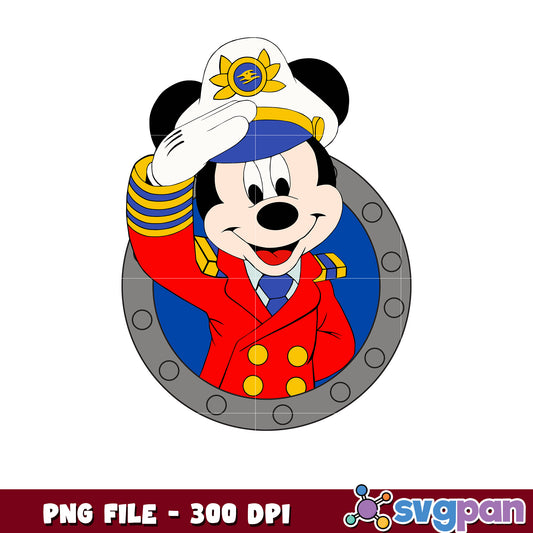 Mickey captain png, disney cruise png,disney world png