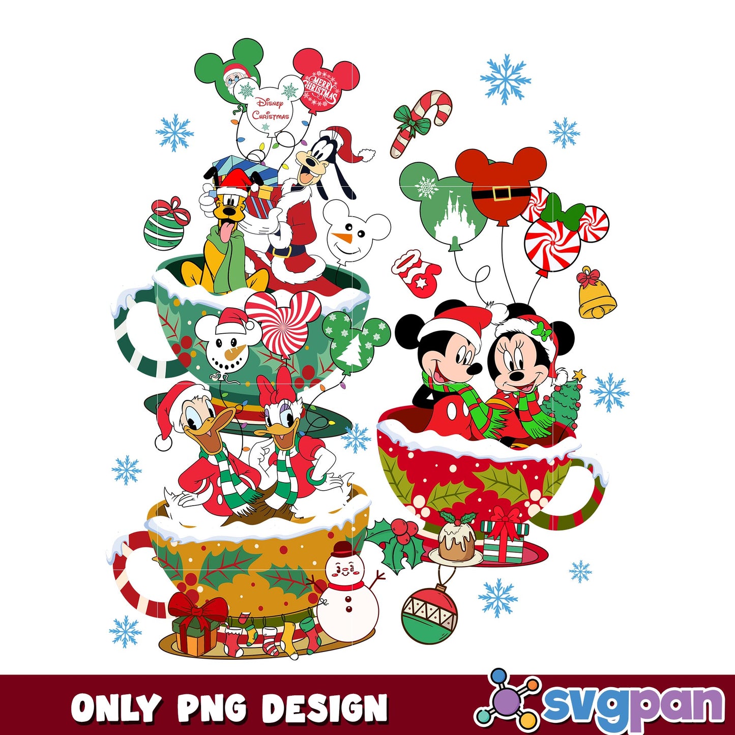 Mickey christmas family png