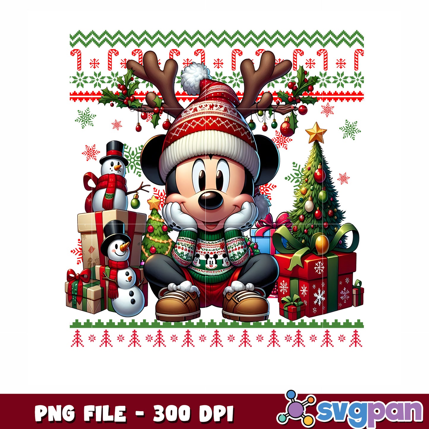 Mickey christmas png, christmas cartoons png, mickey png