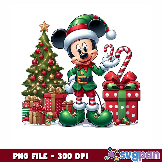 Mickey christmas png, christmas characters png, disney mickey png