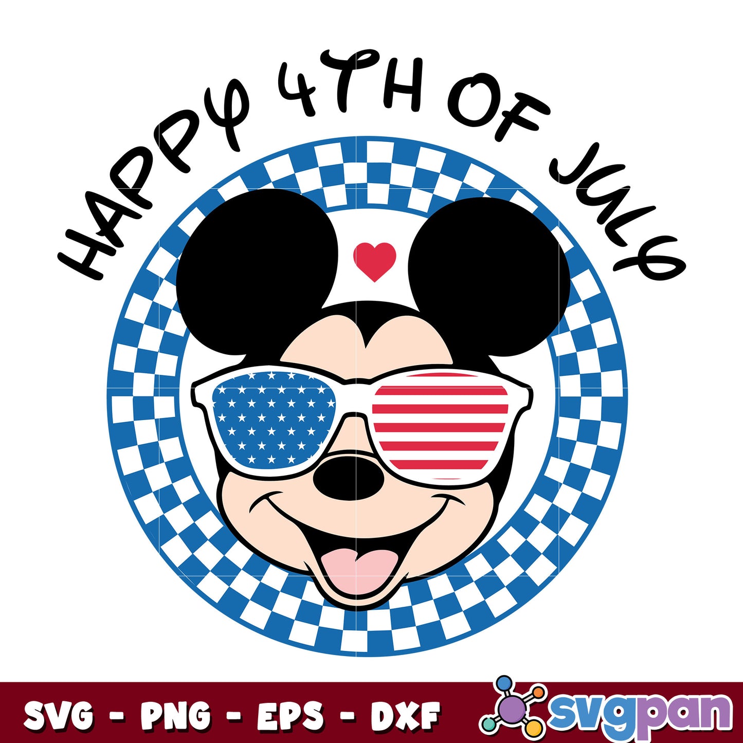 Mickey daddy happy 4th of july svg