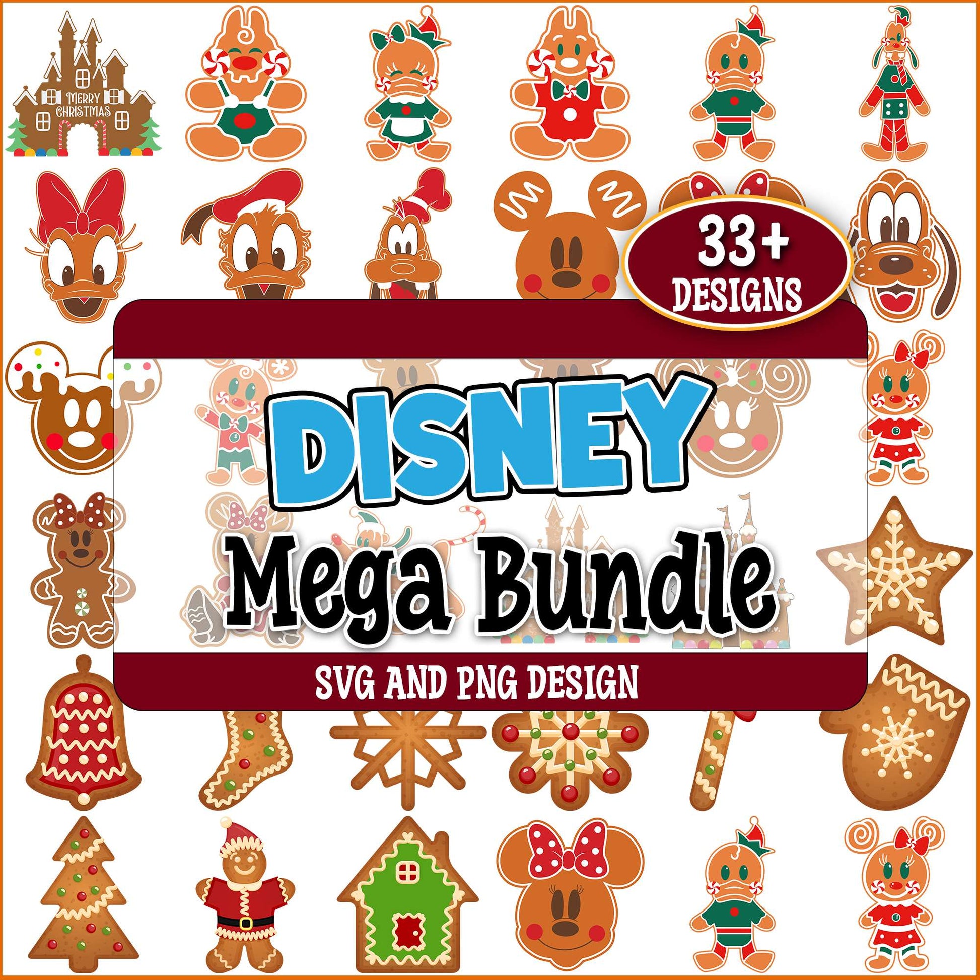 Mickey disney christmas svg bundle