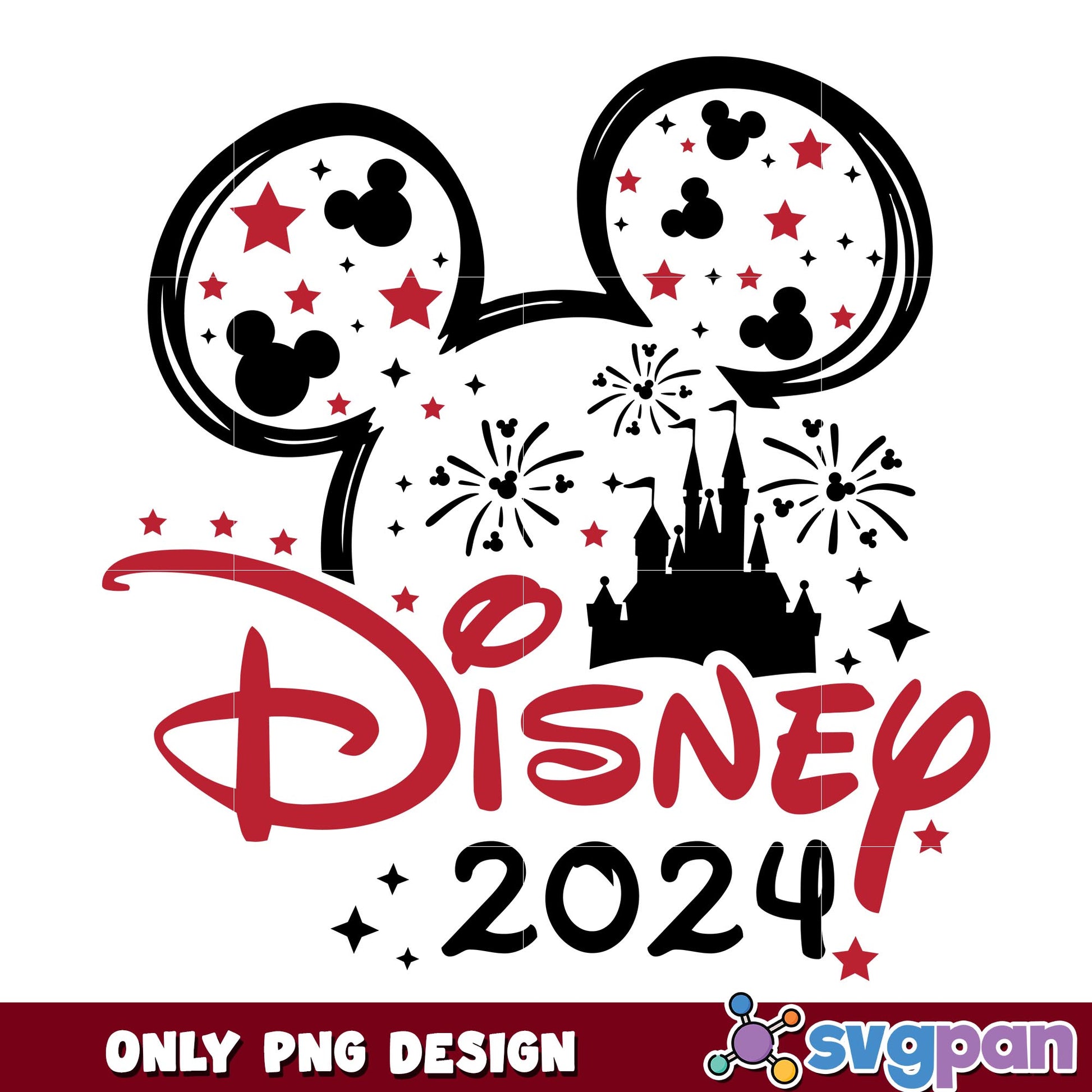 Mickey ears disney 2024 christmas png