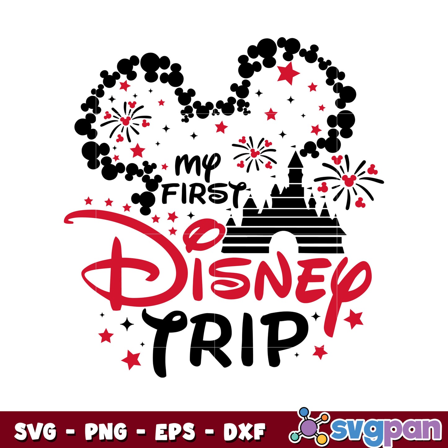 Mickey ears my first disney trip svg, disney mickey ears​ svg